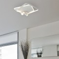 LAMPAMI - lampa ledowa sufitowa kwadratowa, lampa przysufitowa do kuchni, plafon do salonu nowoczesny, lampa sufitowa biała, oświetlenie do kuchni, oświetlenie na korytarz, plafon ledowy Parma 2
