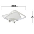 LAMPAMI - lampa ledowa sufitowa kwadratowa, lampa przysufitowa do kuchni, plafon do salonu nowoczesny, lampa sufitowa biała, oświetlenie do kuchni, oświetlenie na korytarz, plafon ledowy Parma 2