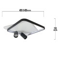 LAMPAMI - lampa ledowa sufitowa kwadratowa, lampa przysufitowa,  oświetlenie w kuchni, oświetlenie w korytarzu, oświetlenie w sypialni, lampa sufitowa elegancka, plafon ledowy Parma 2