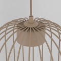 LAMPAMI - beżowa lampa wisząca metalowa, lampa z drutu, oświetlenie nad wyspę kuchenną, oświetlenie nad stołem, lampa wisząca do sypialni przy łóżku, lampa nowoczesna wisząca SPHERA S SABIA