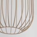 LAMPAMI - beżowa lampa wisząca metalowa, lampa z drutu, oświetlenie nad wyspę kuchenną, oświetlenie nad stołem, lampa wisząca do sypialni przy łóżku, lampa nowoczesna wisząca SPHERA S SABIA