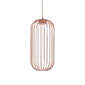 LAMPAMI - lampa wisząca metalowa, długa lampa wisząca nad stół w jadalni, lampa wisząca przy łóżku w sypialni, lampa z drutu  SPHERA S BRICK