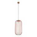 LAMPAMI - lampa wisząca metalowa, długa lampa wisząca nad stół w jadalni, lampa wisząca przy łóżku w sypialni, lampa z drutu  SPHERA S BRICK