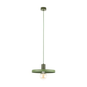 Lampa zielona wisząca pojedyncza 145 cm 1xE27 SILA GREEN PEAPOD 300