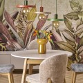 LAMPAMI - lampa zielona wisząca pojedyncza, lampa wisząca nowoczesna  długa, lampa do jadalni nad stół, lampa do sypialni, lampa do pokoju młodzieżowego, zielona lampa wisząca SILA GREEN PEAPOD 300
