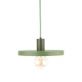 LAMPAMI - lampa zielona wisząca pojedyncza, lampa wisząca nowoczesna  długa, lampa do jadalni nad stół, lampa do sypialni, lampa do pokoju młodzieżowego, zielona lampa wisząca SILA GREEN PEAPOD 300