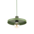 LAMPAMI - lampa zielona wisząca pojedyncza, lampa wisząca nowoczesna  długa, lampa do jadalni nad stół, lampa do sypialni, lampa do pokoju młodzieżowego, zielona lampa wisząca SILA GREEN PEAPOD 300