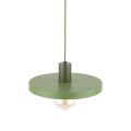 LAMPAMI - lampa zielona wisząca pojedyncza, lampa wisząca nowoczesna  długa, lampa do jadalni nad stół, lampa do sypialni, lampa do pokoju młodzieżowego, zielona lampa wisząca SILA GREEN PEAPOD 300