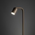 LAMPAMI - lampa podłogowa beżowa, lampa stojąca do czytania, lampa nocna do sypialni, lampa beżowa stojąca metalowa NEX SABIA