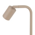 LAMPAMI - lampa podłogowa beżowa, lampa stojąca do czytania, lampa nocna do sypialni, lampa beżowa stojąca metalowa NEX SABIA