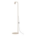 LAMPAMI - lampa podłogowa beżowa, lampa stojąca do czytania, lampa nocna do sypialni, lampa beżowa stojąca metalowa NEX SABIA