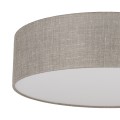 LAMPAMI - lampa sufitowa plafon sufitowy, duży plafon sufitowy, oświetlenie w kuchni sufitowe, oświetlenie w korytarzu, oświetlenie do salonu, lampa przysufitowa,  beżowa lampa sufitowa RONDO LINEN 600