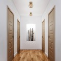 LAMPAMI - kinkiet sufitowy kula, lampa sufitowa do małego pokoju, kinkiet glamour złoty, złota lampa do sypialni, lampa na korytarz, oświetlenie sufitowe dekoracyjne, lampa na ścianę, mały plafon sufitowy ESTERA GOLD