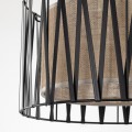 LAMPAMI - lampa wisząca pojedyncza czarna, lampa sufitowa wisząca, nowoczesny żyrandol do salonu czarny, lampa do kuchni nowoczesna, lampa do jadalni HARMONY NATURE