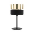LAMPAMI - lampka stojąca do salonu, lampka do sypialni czarna, lampa na komodę, lampa do salonu, lampa do sypialni, lampa nocna na stolik HILTON