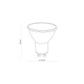 LAMPAMI - Żarówka ledowa GU10 5W LED 4000K energooszczędna COOL WHITE - żarówka ledowa, żarówka energooszczędna - szkic