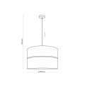 LAMPAMI - lampa wisząca czarno złota  HILTON BLACK/GOLD szkic