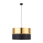 Lampa wisząca czarno złota 175 cm 1xE27 HILTON BLACK/GOLD