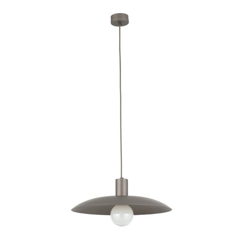 LAMPAMI - brązowa lampa wisząca loftowa, lampa do salonu loft, lampa do kuchni, lampa wisząca nad stół w jadalni, lampa wisząca pojedyncza, lampa wisząca metalowa ASTRA NEW BROWN