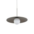 LAMPAMI - brązowa lampa wisząca loftowa, lampa do salonu loft, lampa do kuchni, lampa wisząca nad stół w jadalni, lampa wisząca pojedyncza, lampa wisząca metalowa ASTRA NEW BROWN