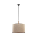 Lampa wisząca pojedyncza beżowa boho 175 cm 1xE27 DEVA NATURE