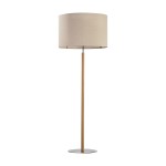 Lampa podłogowa do salonu, sypialni stojąca boho z drewnem 1xE27 DEVA NATURE