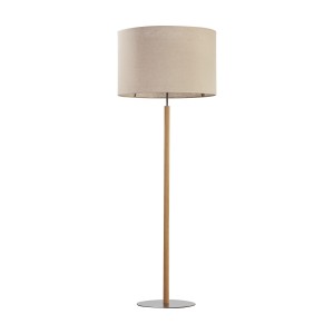 Lampa podłogowa do salonu, sypialni stojąca boho z drewnem 1xE27 DEVA NATURE