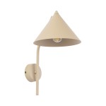 Beżowa lampa kinkiet ścienny na wysięgniku 1xE27 CONO SABIA