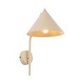 LAMPAMI - beżowa lampa kinkiet ścienny, lampka nad łóżko, kinkiet ścienny na wysięgniku, elegancki kinkiet ścienny, kinkiet do czytania, kinkiet do sypialni, lampa ścienna do salonu, kinkiet na przedpokój CONO SABIA