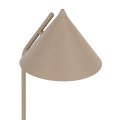 LAMPAMI - lampka nocna stojąca do sypialni, beżowa lampa stojąca metalowa, lampa do salonu na komodę, mała lampka nocna do sypialni, beżowa lampka nocna, lampa do pokoju stojąca CONO SABIA