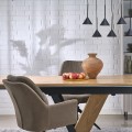 LAMPAMI - czarna lampa wisząca nad stół, lampa nad wyspę, oświetlenie nad stół w salonie, lampa wisząca do jadalni, żyrandol wiszący nowoczesny, lampa wisząca metalowa CONO MINI BLACK