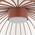 LAMPAMI - długa lampa wisząca metalowa, lampa sufitowa wisząca, lampa do salonu, lampa do sypialni, lampa nad wyspę, lampa na antresolę - nowoczesna lampa z drutu SPHERA L BRICK