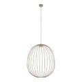 LAMPAMI - beżowa lampa wisząca, lampa do kuchni nad wyspę, lampa wisząca nad stół w jadalni, lampa z drutu, długa lampa wisząca, lampa do sypialni, lampa młodzieżowa SPHERA L SABIA