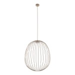 Beżowa lampa wisząca metalowa długa 196 cm 1xGX53 SPHERA L SABIA