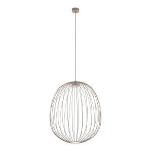 Beżowa lampa wisząca metalowa długa 196 cm 1xGX53 SPHERA L SABIA