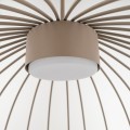 LAMPAMI - beżowa lampa wisząca, lampa do kuchni nad wyspę, lampa wisząca nad stół w jadalni, lampa z drutu, długa lampa wisząca, lampa do sypialni, lampa młodzieżowa SPHERA L SABIA