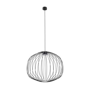  Lampa wisząca czarna nowoczesna 184 cm 1xGX53 SPHERA M BLACK
