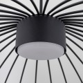 LAMPAMI - lampa wisząca czarna nowoczesna, lampa okrągła wisząca, metalowa lampa wisząca, lampa do sypialni, lampa do salonu, lampa do jadalni, lampa nad wyspę loft SPHERA M BLACK