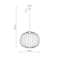 LAMPAMI - lampa wisząca czarna nowoczesna szkic