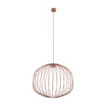 Lampa wisząca metalowa 184 cm kolor ceglasty 1xGX53 SPHERA M BRICK