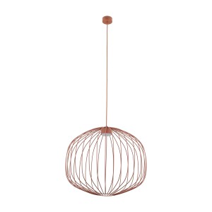 Lampa wisząca metalowa 184 cm kolor ceglasty 1xGX53 SPHERA M BRICK