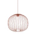 LAMPAMI - lampa wisząca metalowa, nowoczesna lampa do salonu, lampa do sypialni, lampa na korytarz, lampa nad schody, metalowa lampa, lampa wisząca pojedyncza długa SPHERA M BRICK