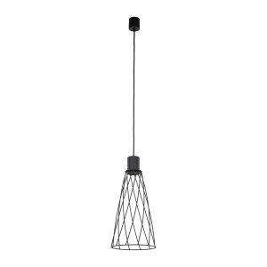 Lampa wisząca czarna nowoczesna 180 cm 1xE27 MODESTO BLACK