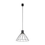 Lampa wisząca czarna nowoczesna 165 cm 1xE27 MODESTO BLACK 