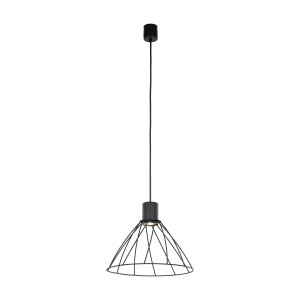 Lampa wisząca czarna nowoczesna 165 cm 1xE27 MODESTO BLACK 