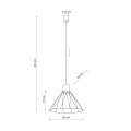 LAMPAMI - lampa wisząca czarna nowoczesna MODESTO BLACK