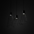 LAMPAMI - lampa wisząca nad stół w jadalni, salonie, lampa wisząca czarna nowoczesna, lampa potrójna wisząca, lampa wisząca loftowa, lampa nad stół, lampa nad wyspę kuchenną MODESTO BLACK