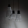 LAMPAMI - lampa wisząca nad stół w jadalni, salonie, lampa wisząca czarna nowoczesna, lampa potrójna wisząca, lampa wisząca loftowa, lampa nad stół, lampa nad wyspę kuchenną MODESTO BLACK