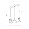LAMPAMI - lampa wisząca nad stół w jadalni MODESTO BLACK szkic