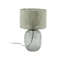 LAMPAMI - lampa na komodę, lampka stojąca do salonu, lampa stojąca na szklanej podstawie, lampa nocna, lampa do pokoju stojąca MELODY GRAPHITE GREEN